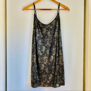 Metallic Gold Slip Dress